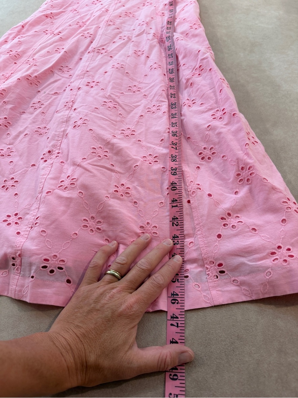 J. Crew Factory Eyelet embroidered midi dress • size 8 • NWT • CS891 - Picture 5 of 9